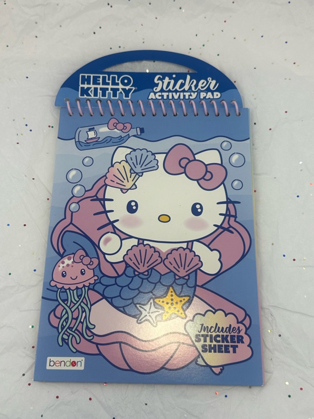 Hello Kitty Pink & Blue Mermaid Sticker Activity Pad NWT